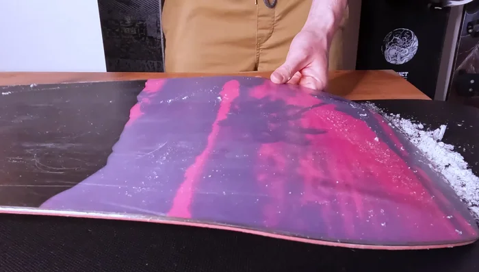 Rub the edges with a gummy stone to remove burrs and imperfections.