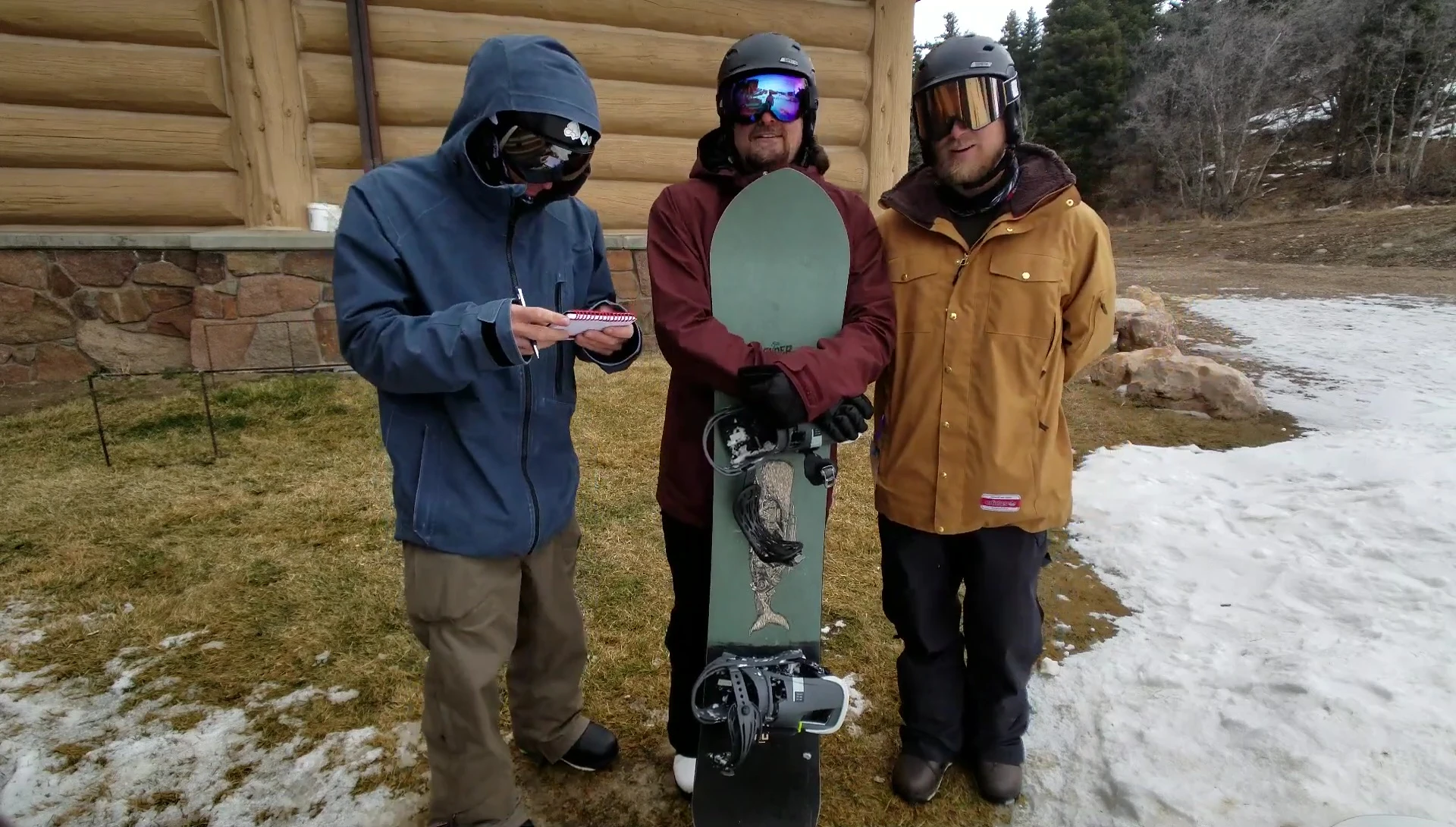 A shot of the rider showcasing the board's quick edge-to-edge transition