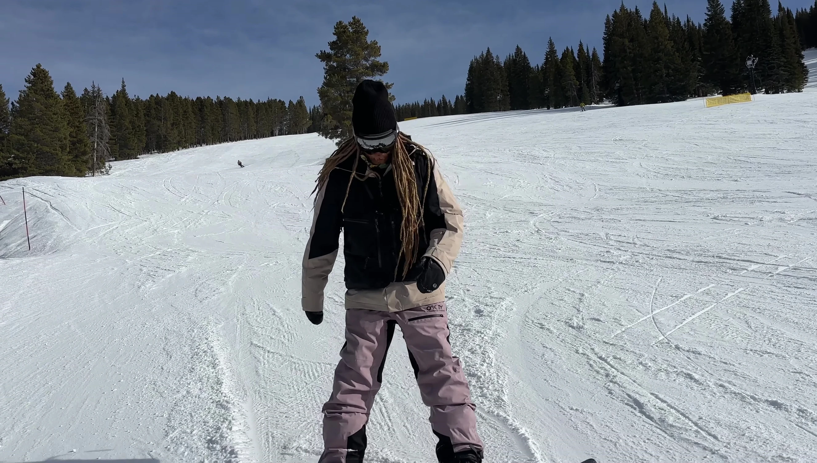 Overview shot of the rider on the Burton Custom