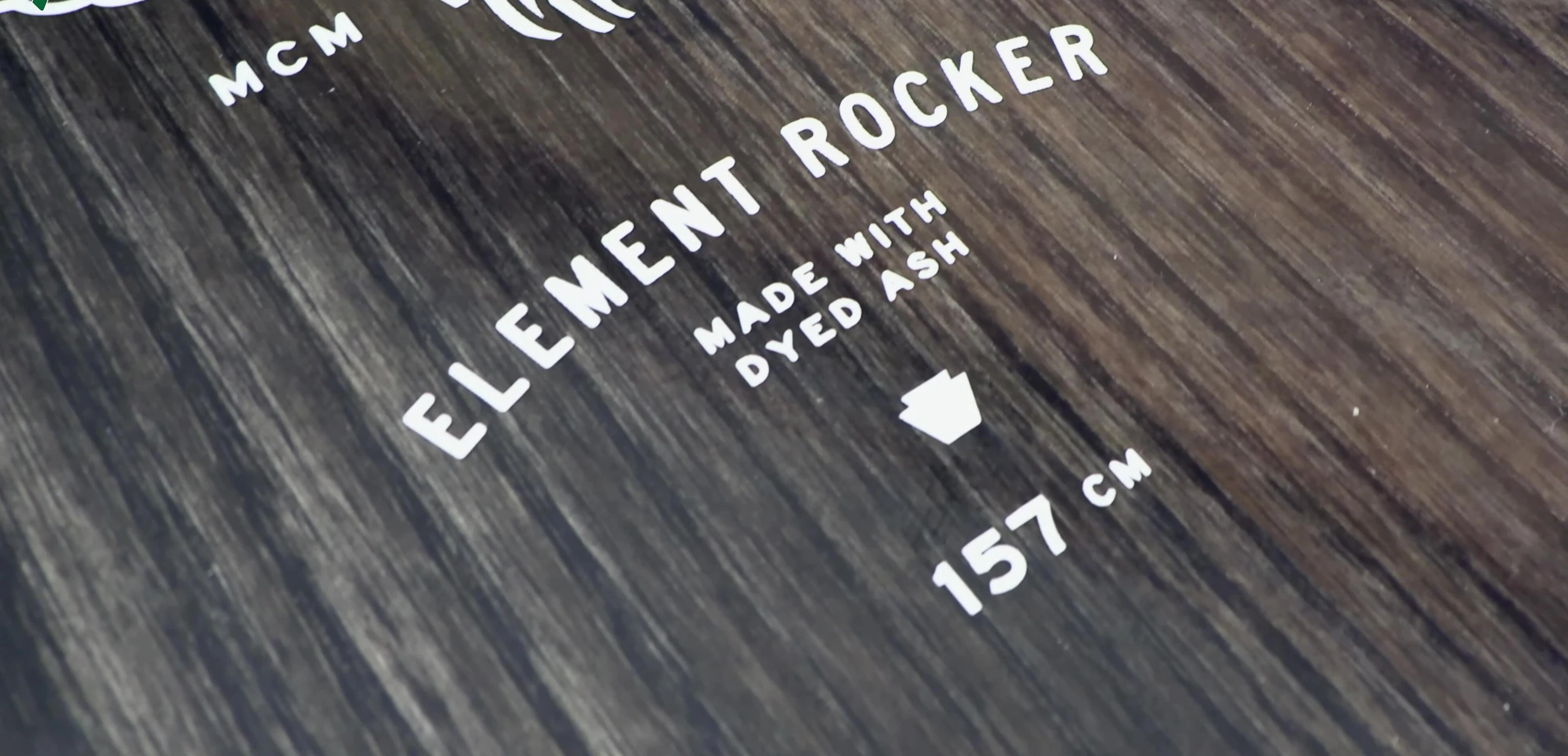 The Arbor Element snowboard displayed
