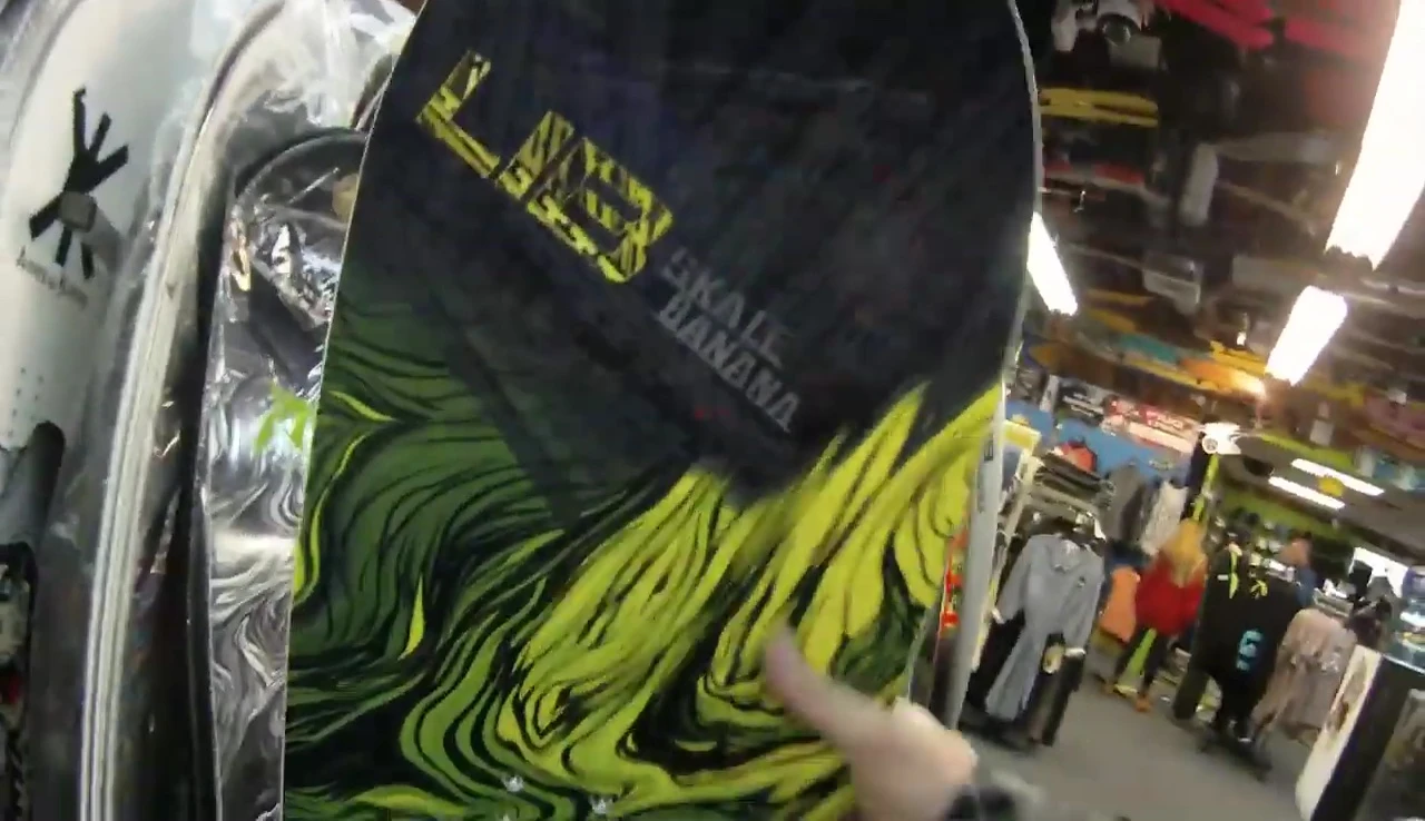 Rider demonstrating the board's performance