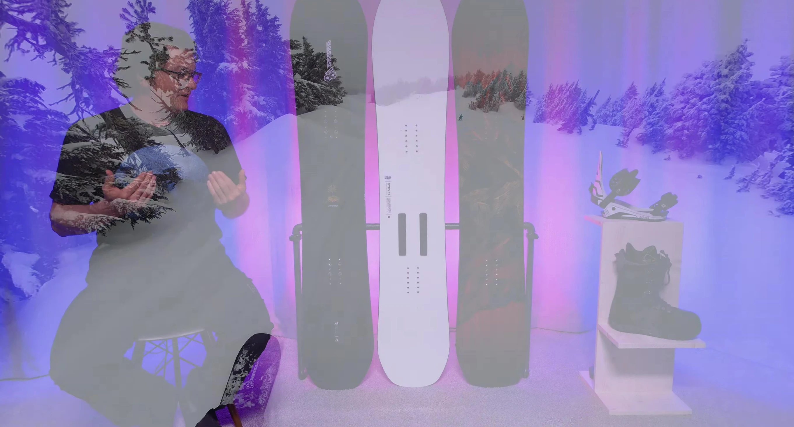 Rider demonstrating the board's pop.