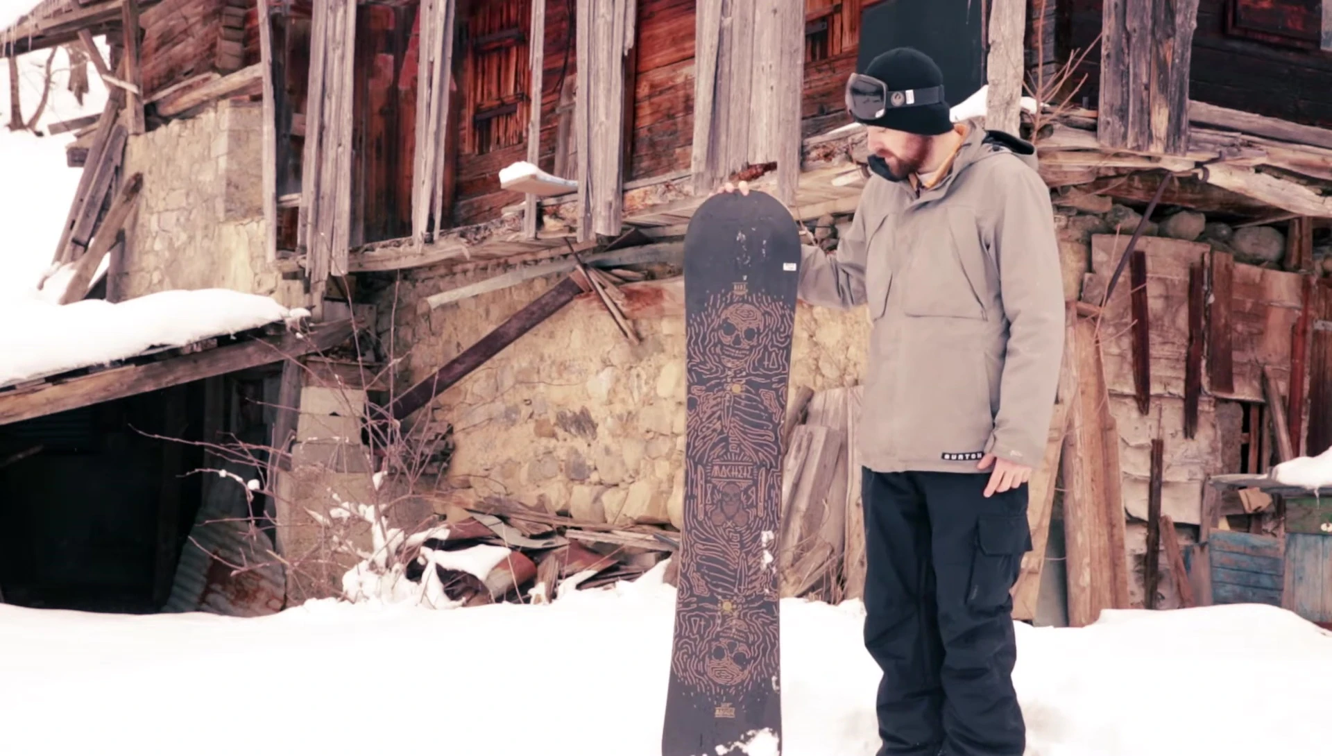 Close-up of the board in action