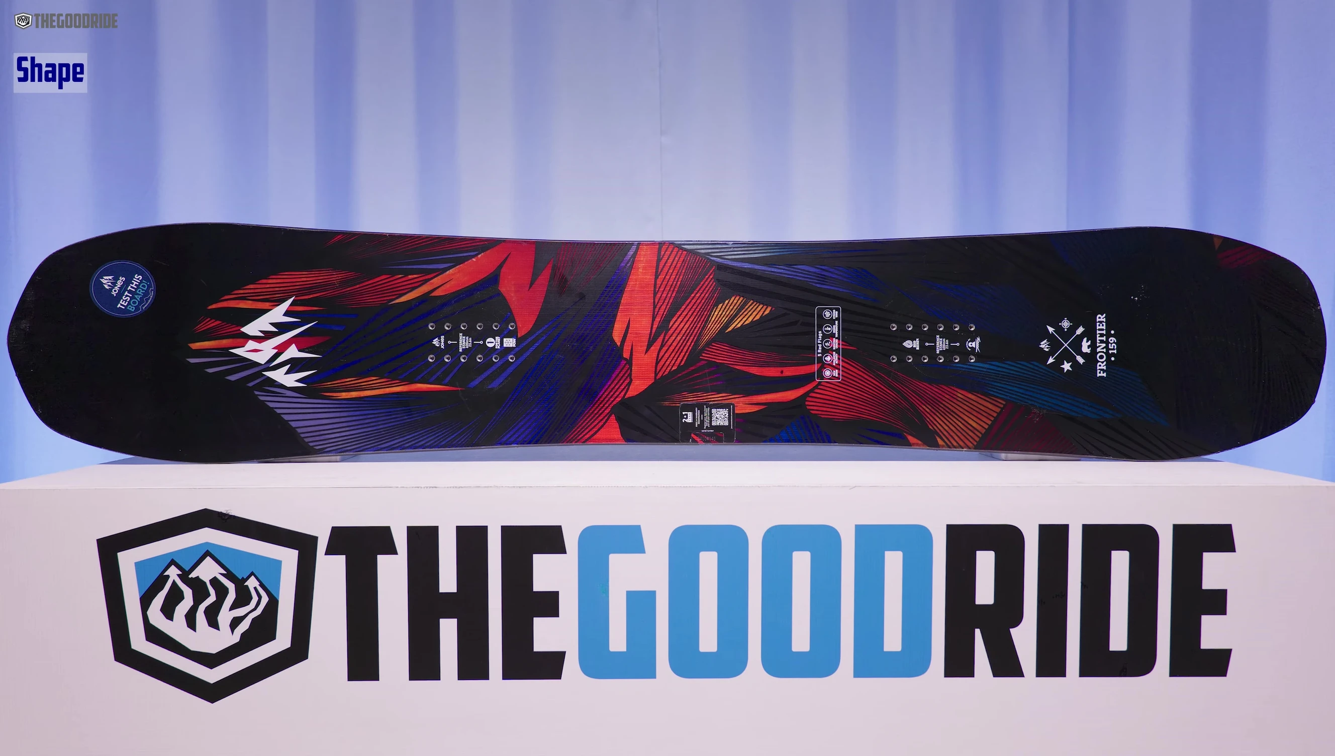 Comparison of the three snowboard shapes