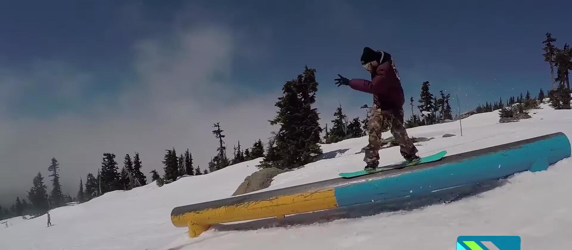 Rider executing a jump, showcasing the board's pop and responsiveness