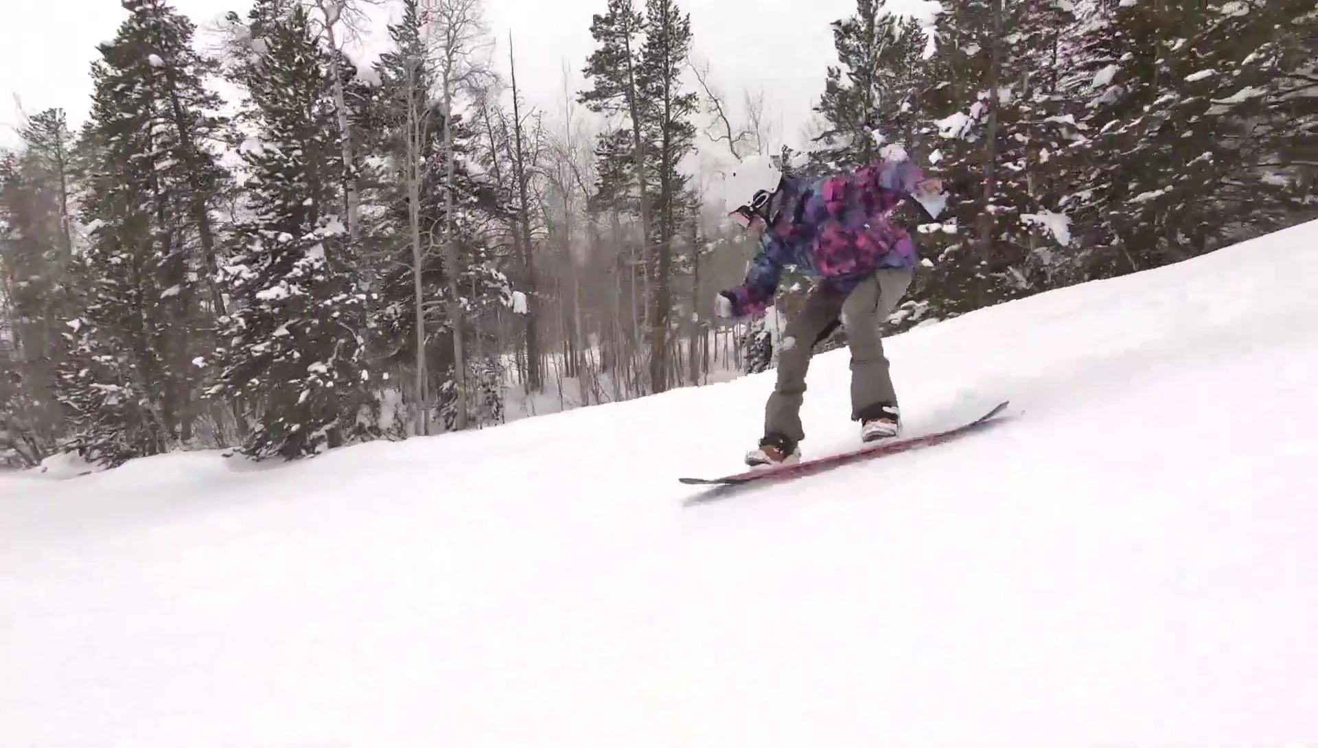 Overall shot of the snowboard.