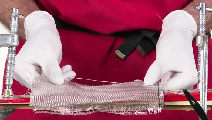 Let the resin cure for 24 hours.