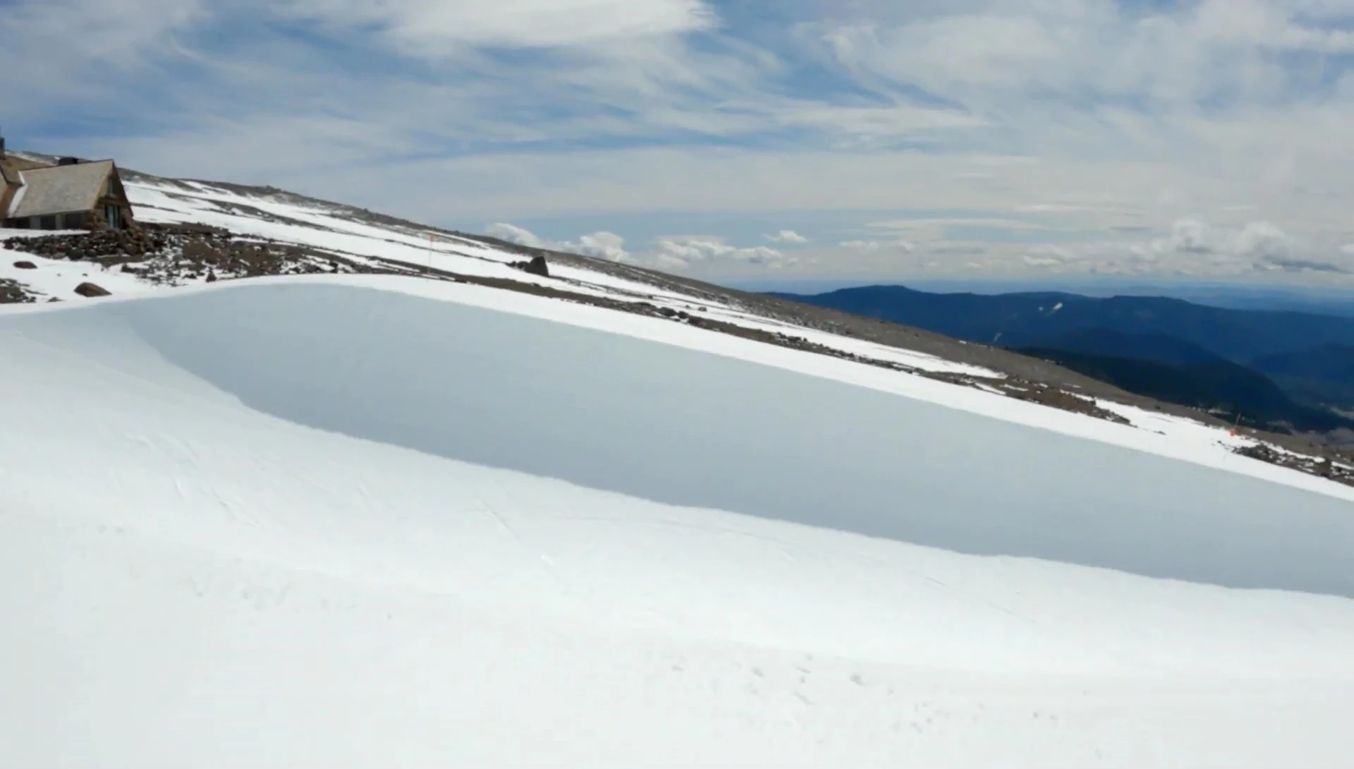 Rider performing tricks in a terrain park