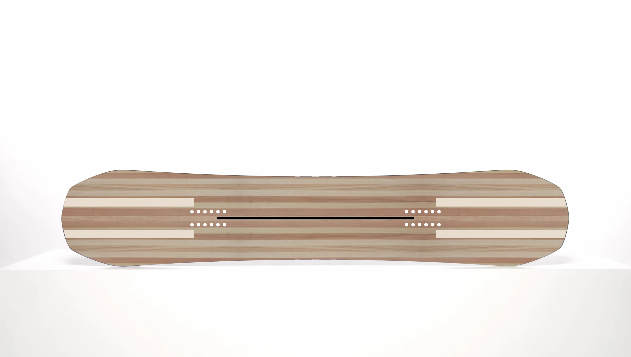 Close-up of the Super Tubes within the snowboard core.