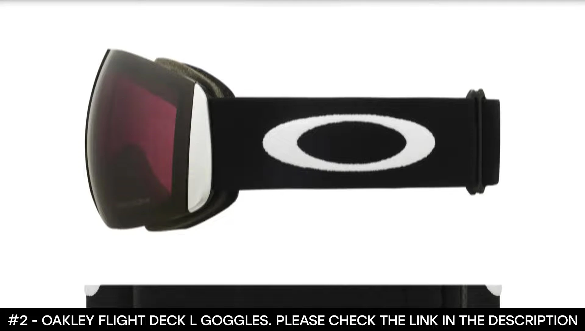 Close up shot showcasing the lens technology of the Oakley Flight Deck L goggles