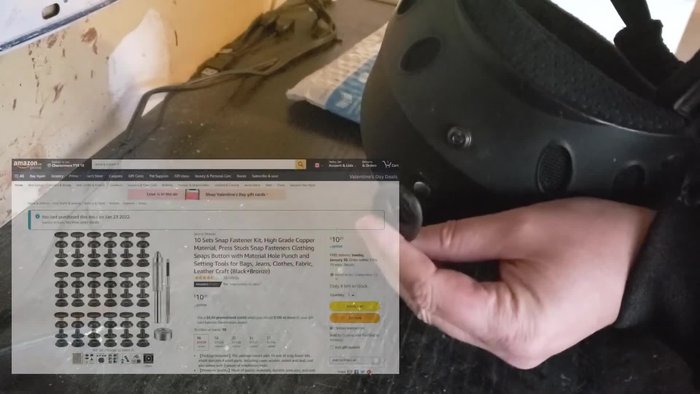 Assess the damage and gather your materials. Identify the size of the snap needed.