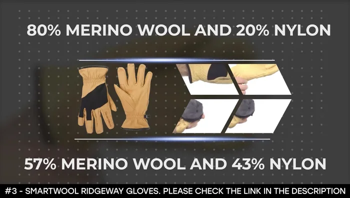 Review of Smartwool Ridgeway Gloves (Number 3): Durable, warm, great dexterity and grip. Features merino wool and leather.