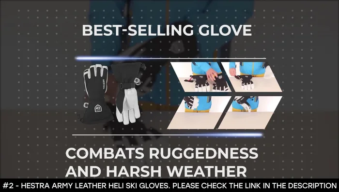 Review of Hestra Army Leather Heli Ski Gloves (Number 2): Waterproof, windproof, breathable, durable. Supple leather palms.