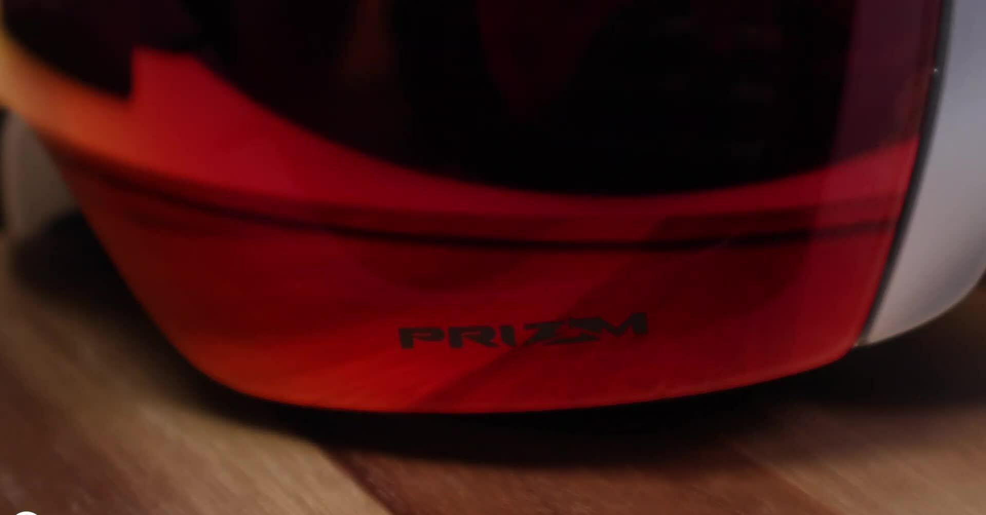 Close-up shot of the Prizm lens highlighting its color and clarity.