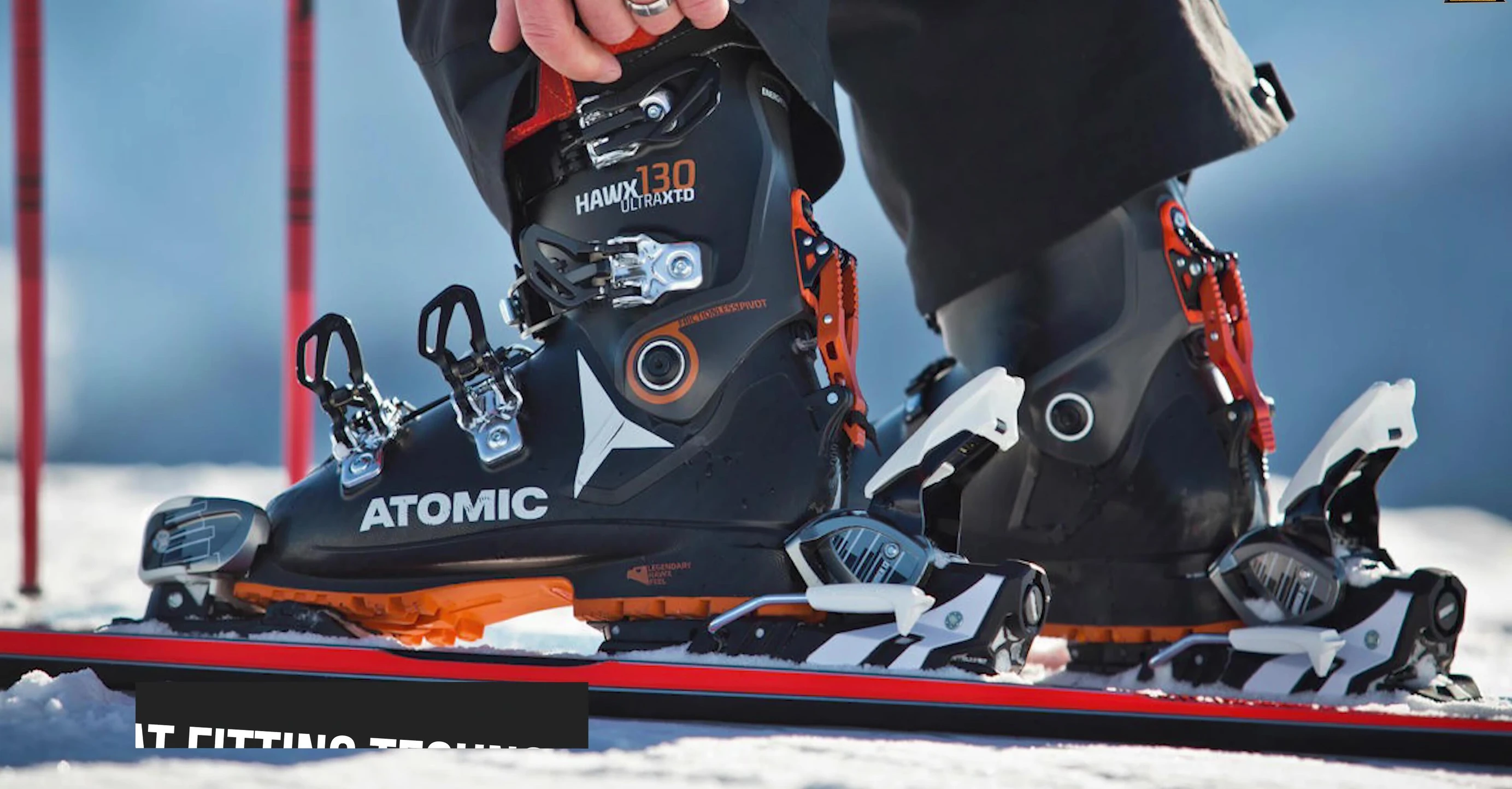 Illustration of the boot's heat-fitting technology
