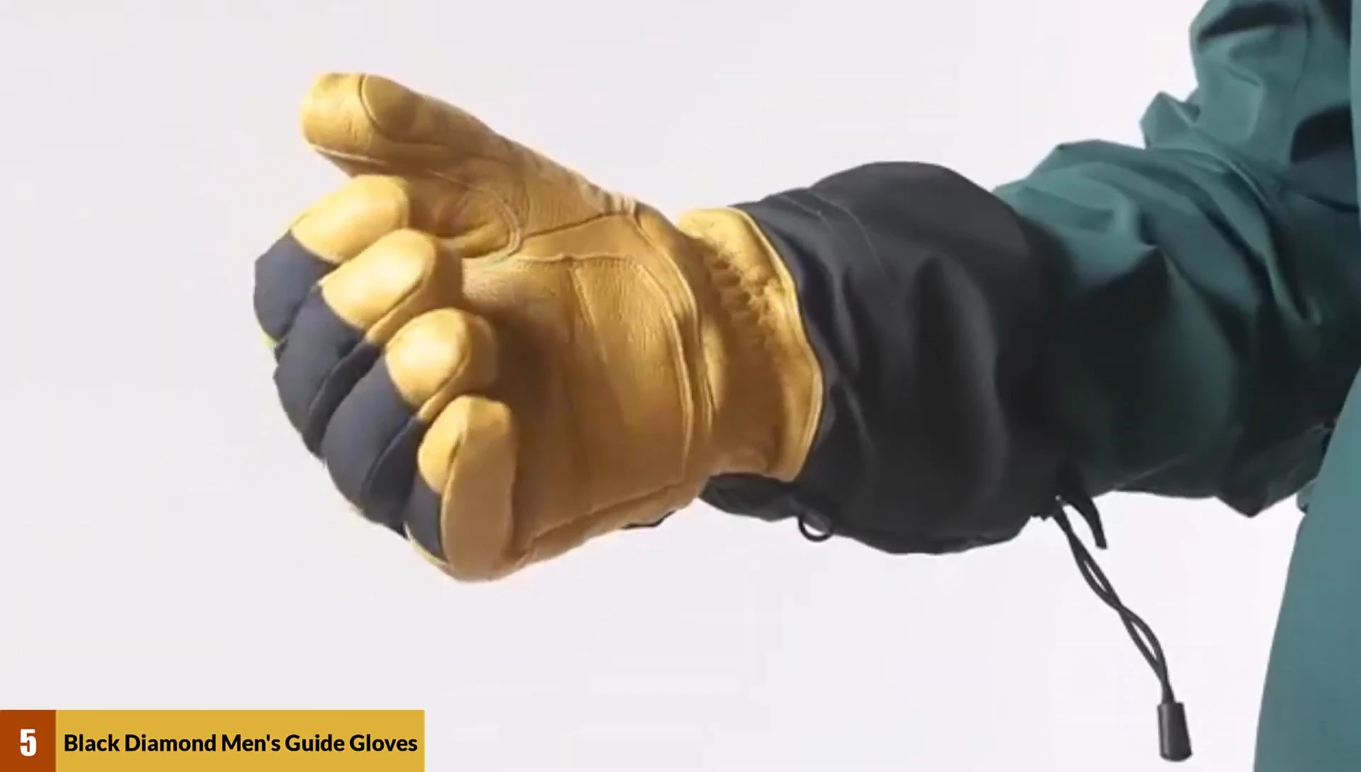 Showcase of the gloves' wrist design