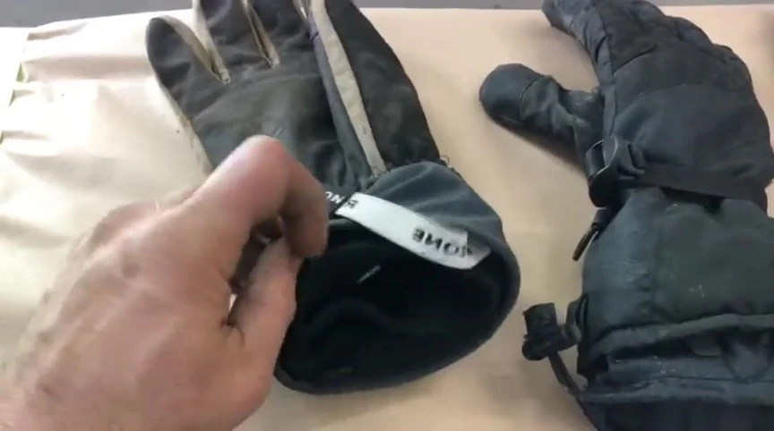 Ripzone gloves with separated foam insulation.