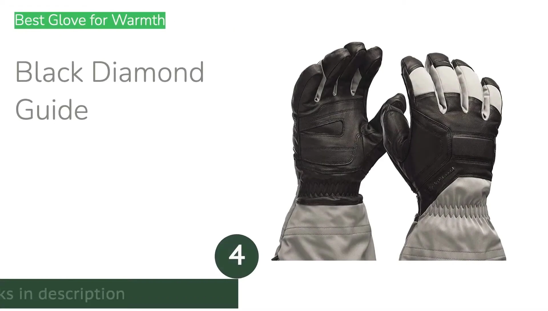 The Black Diamond Guide Glove.