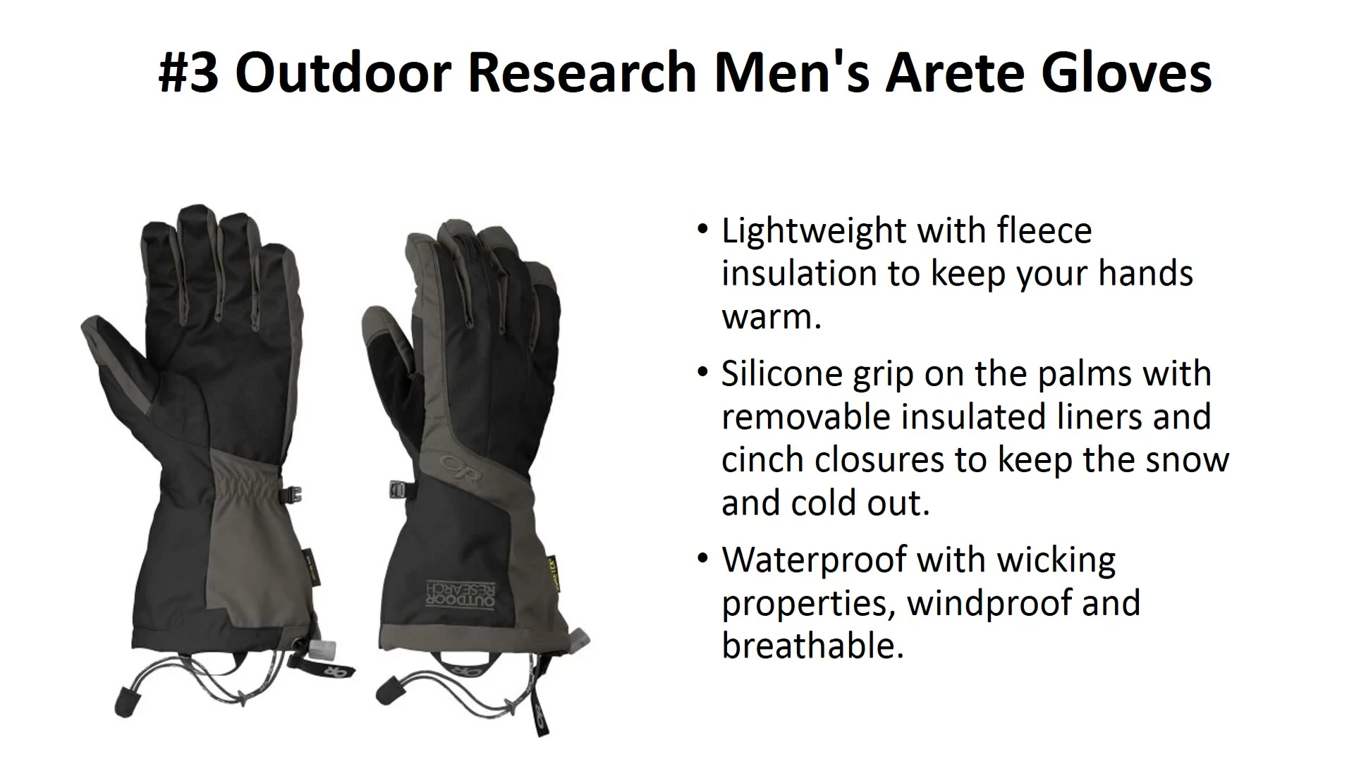 Close-up showing the silicon grip on the palms.