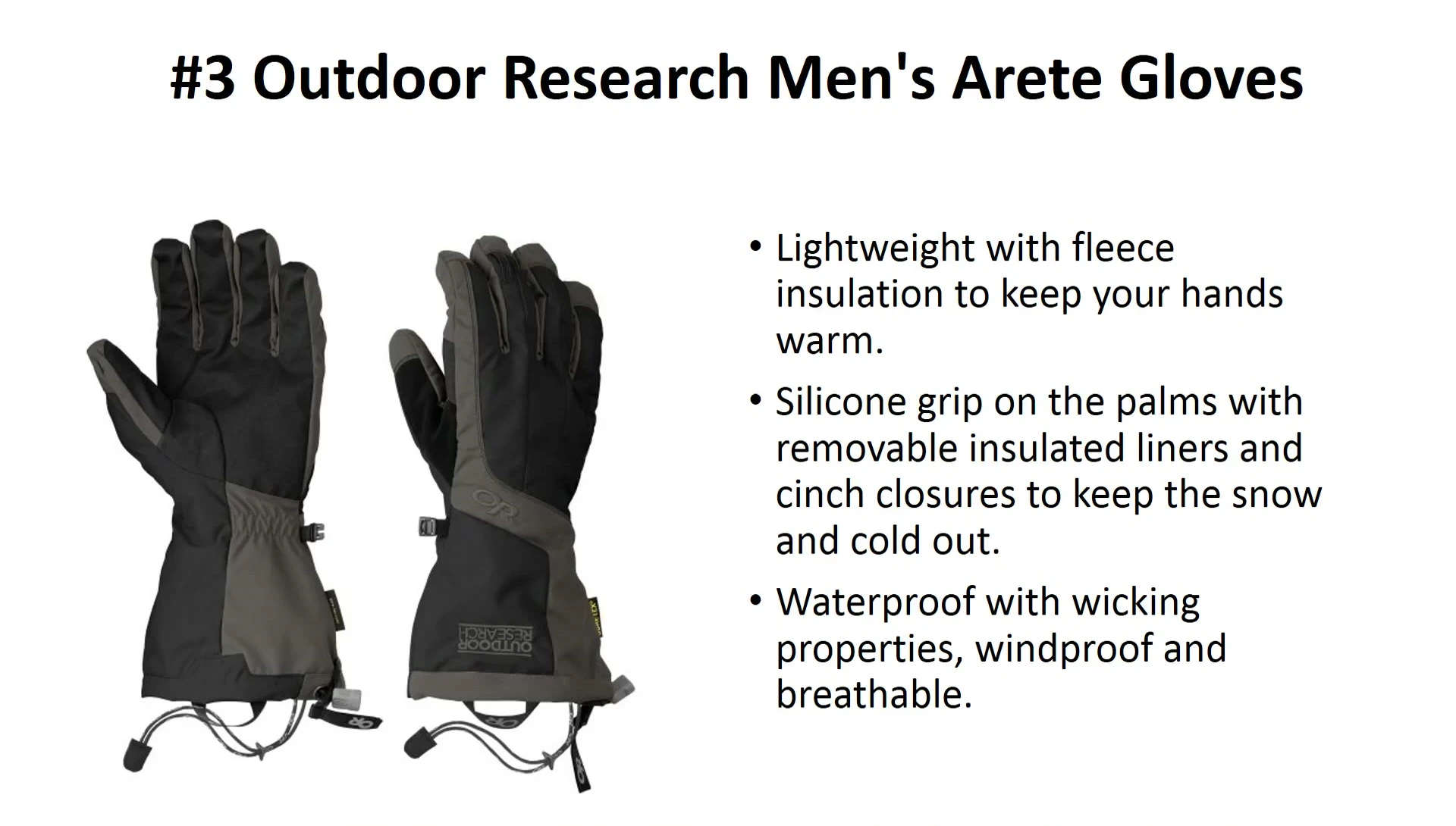 Shot emphasizing the waterproof and breathable features.