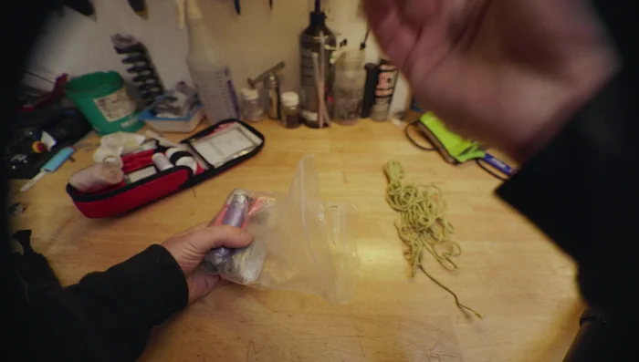 Include repair tape for Gore-Tex and other gear, ski skin wax to prevent snow buildup, and a ratcheting screwdriver with assorted bits (Phillips, flathead, T20, P #3).