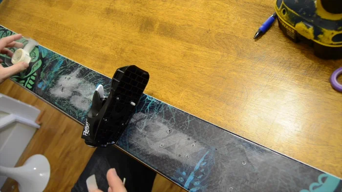 Verify that you haven't drilled through the bottom of the ski.