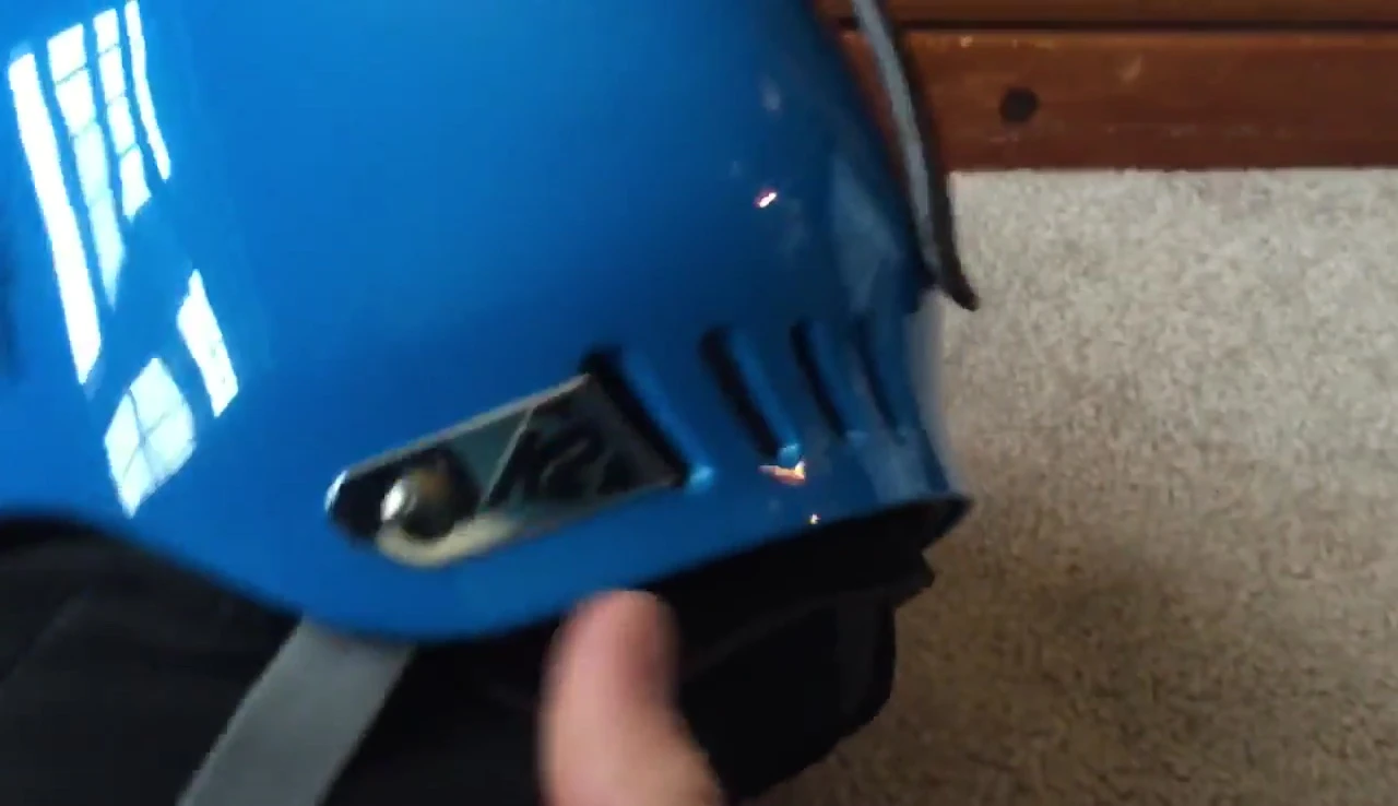 Close-up comparison of the helmets' lower profile