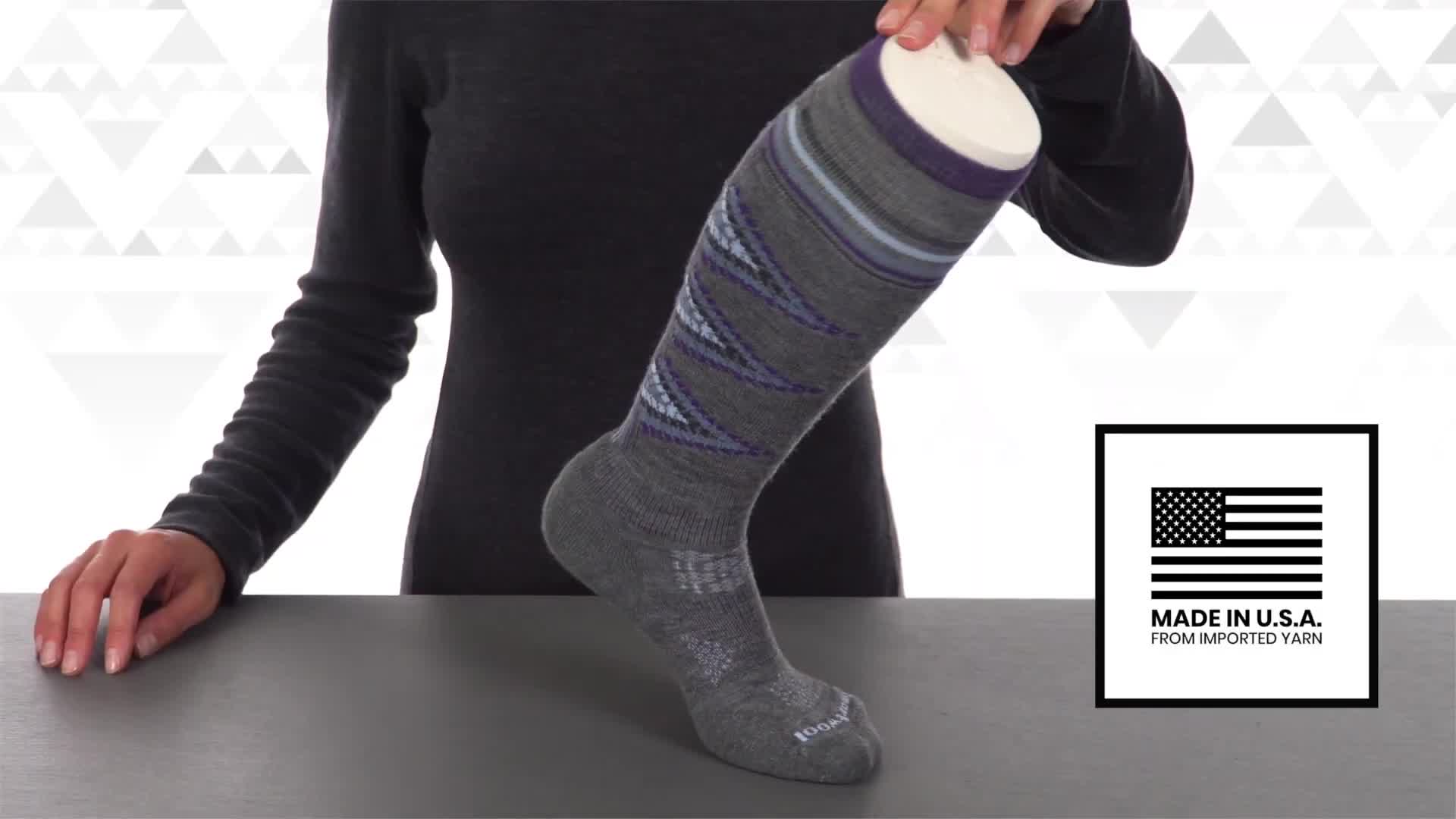 Close-up of the merino wool material.