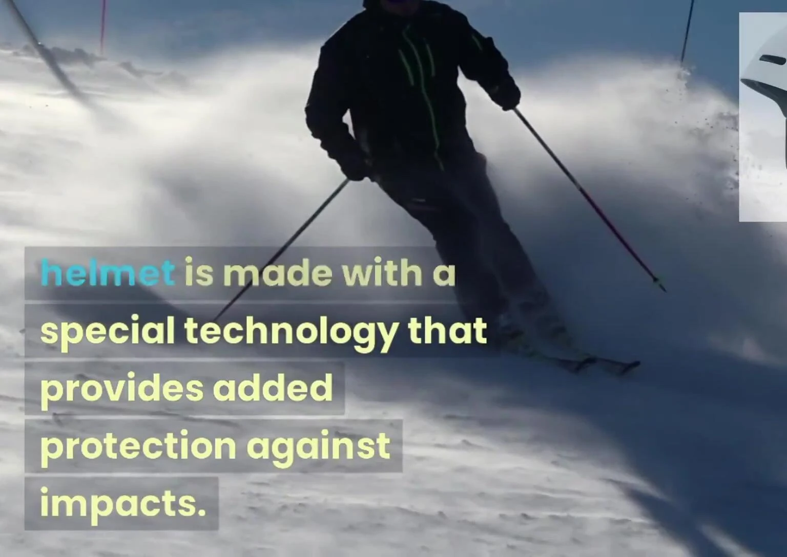 Highlighting the unique SPIN technology of the POC OBEX Helmet