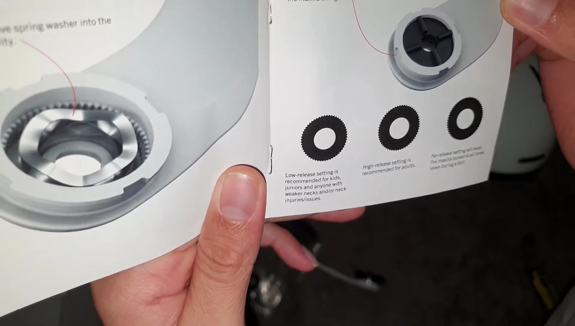 Diagram or image showing the three release settings