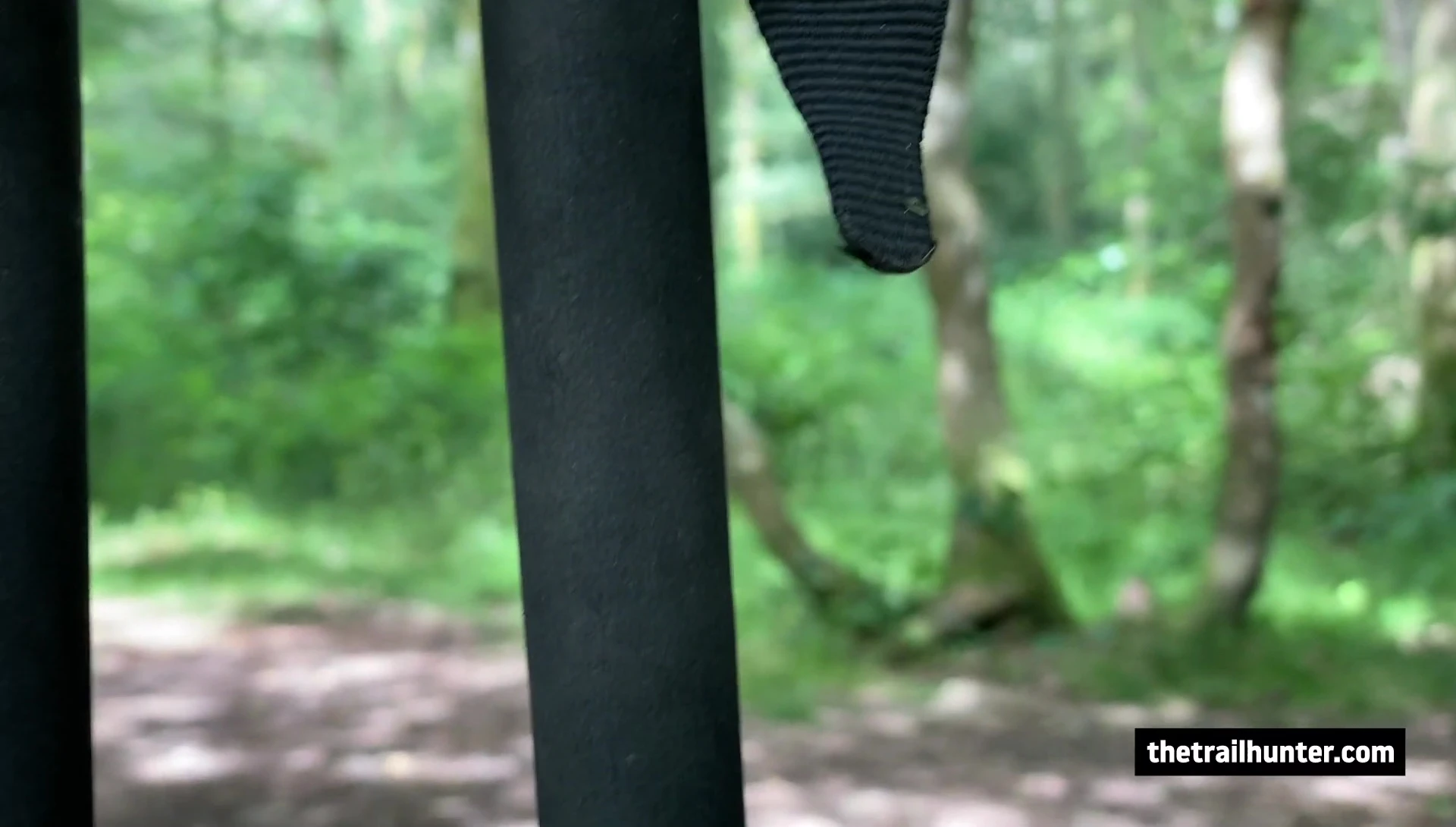 Foam extensions on the trekking pole shaft.