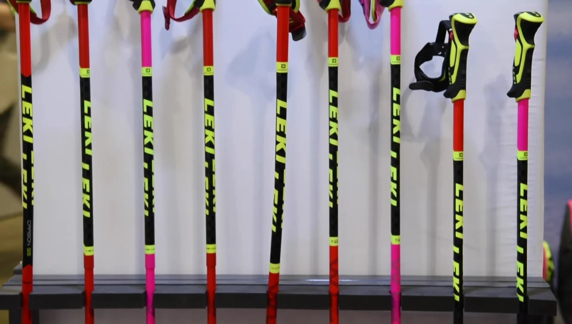 Close-up of the downhill grip