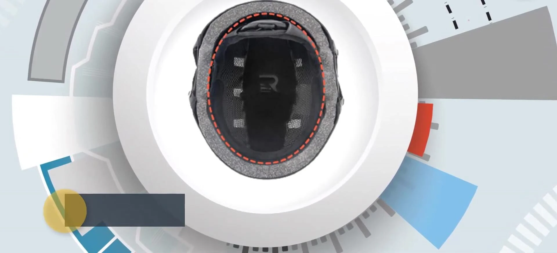 Close-up of the fit adjustment knob on the Retrospec helmet