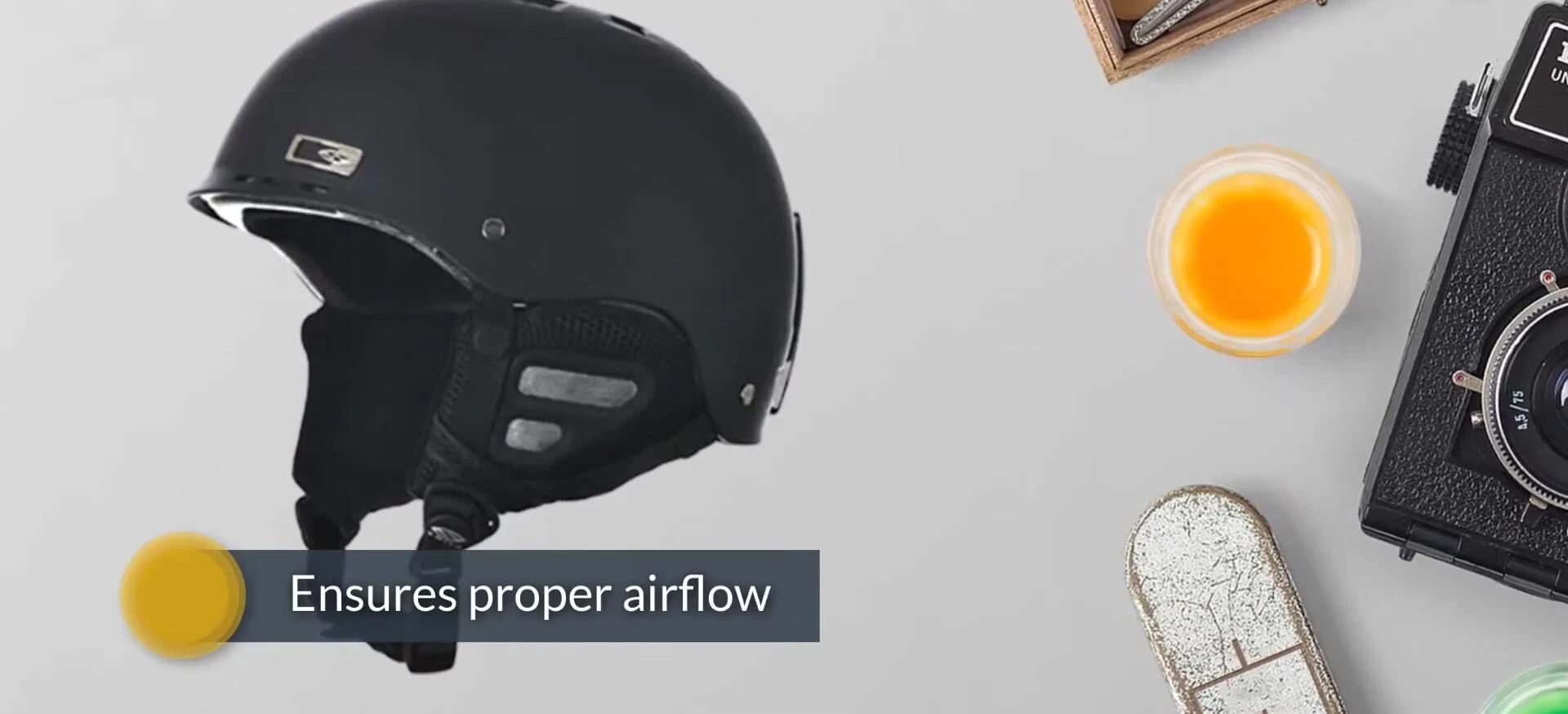 Smith helmet showcasing AirEvac system