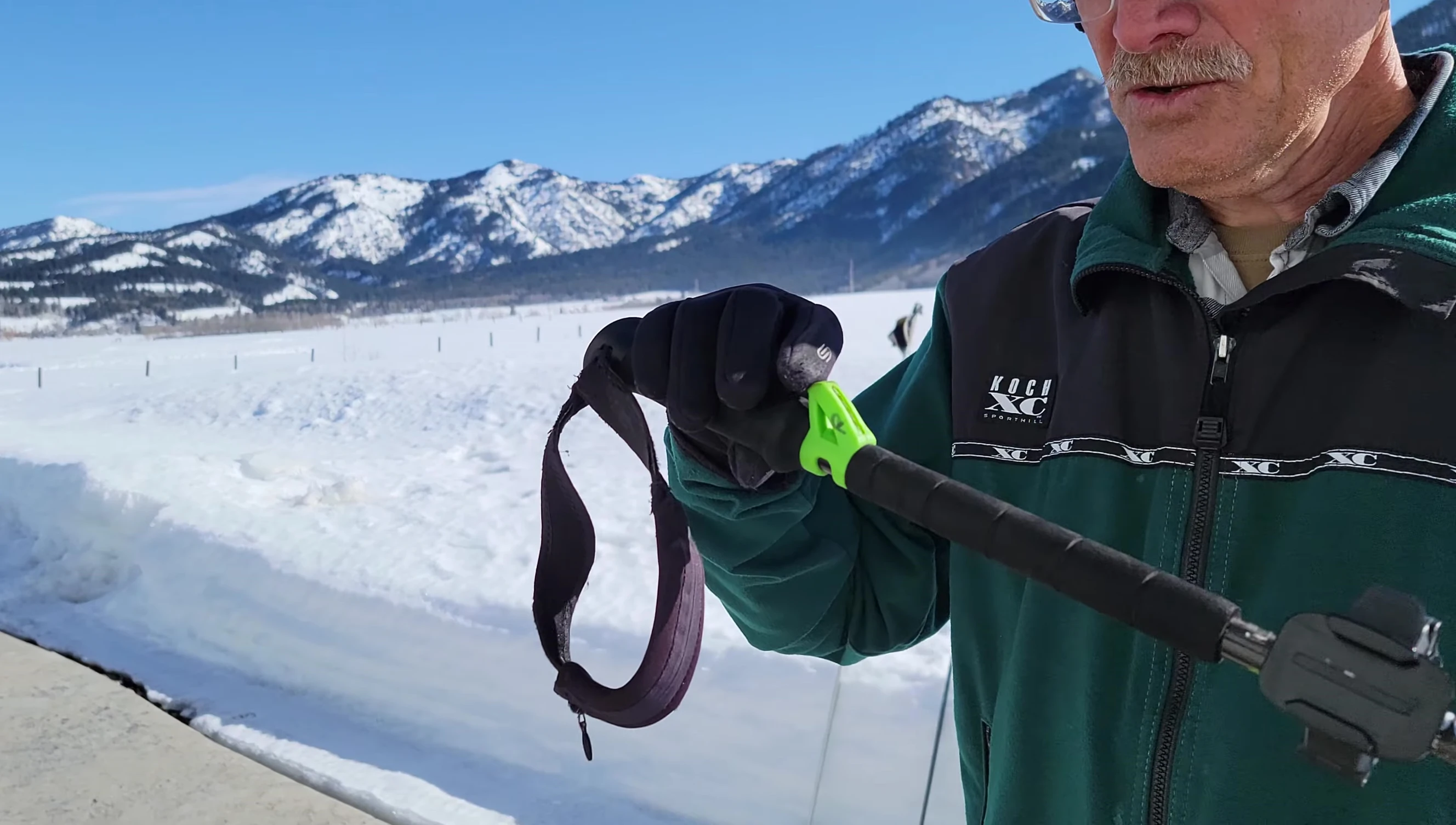 The bubble level on the K2 Lock Jaw pole