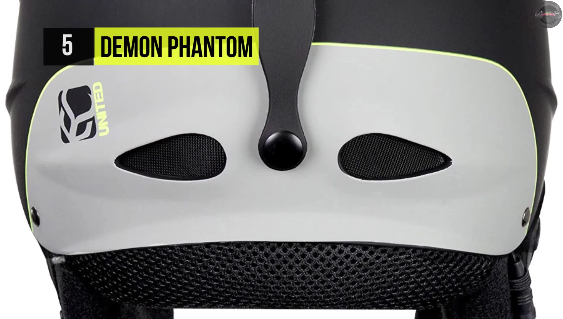 Close-up of the Demon Viper helmet showing ventilation
