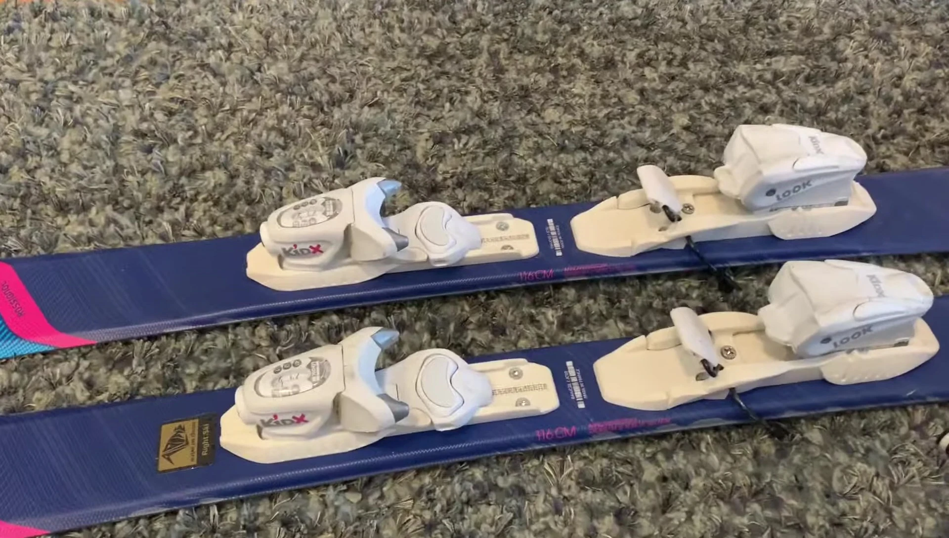 Detailed view of the Look Kid X bindings.