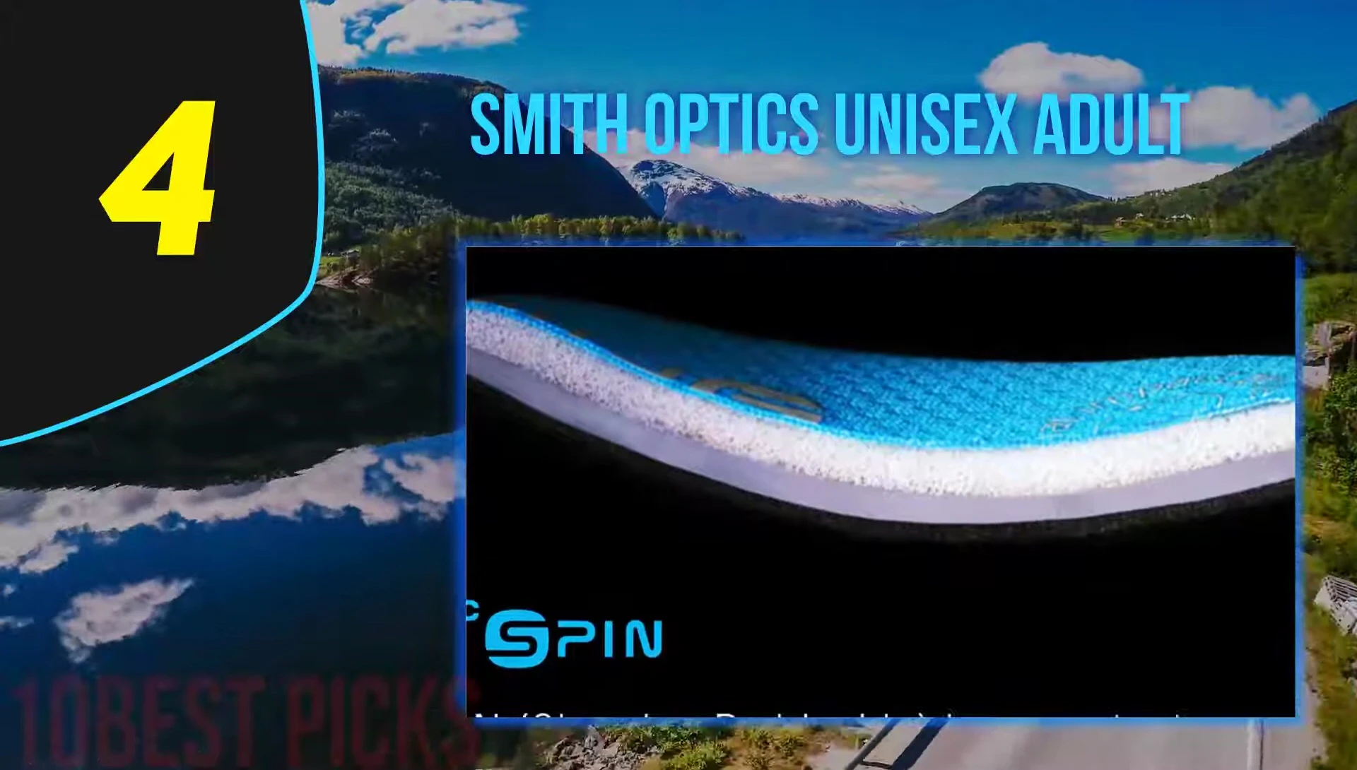 Close up of earpads and goggle lock