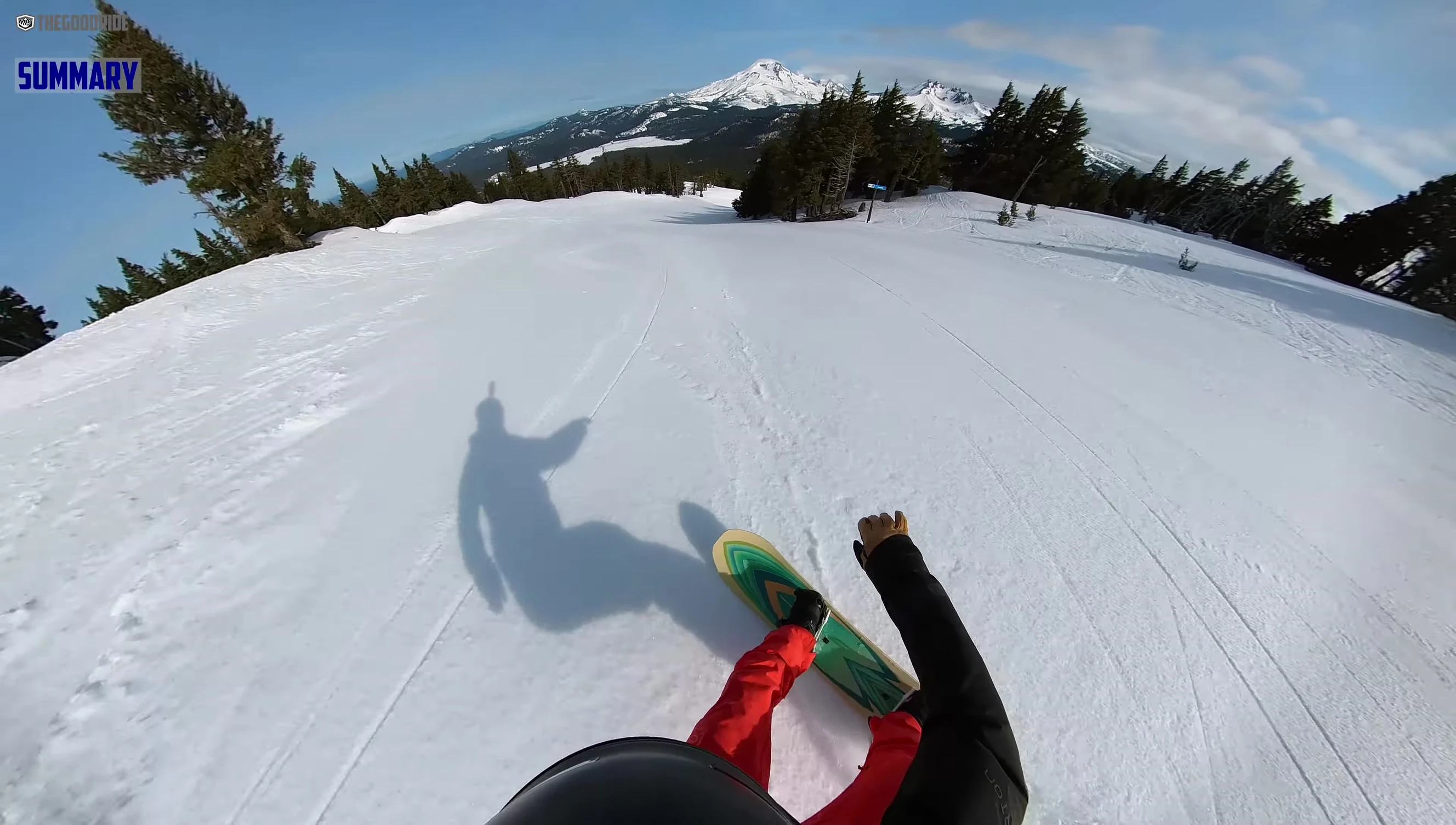 Rider showcasing the board's flexibility