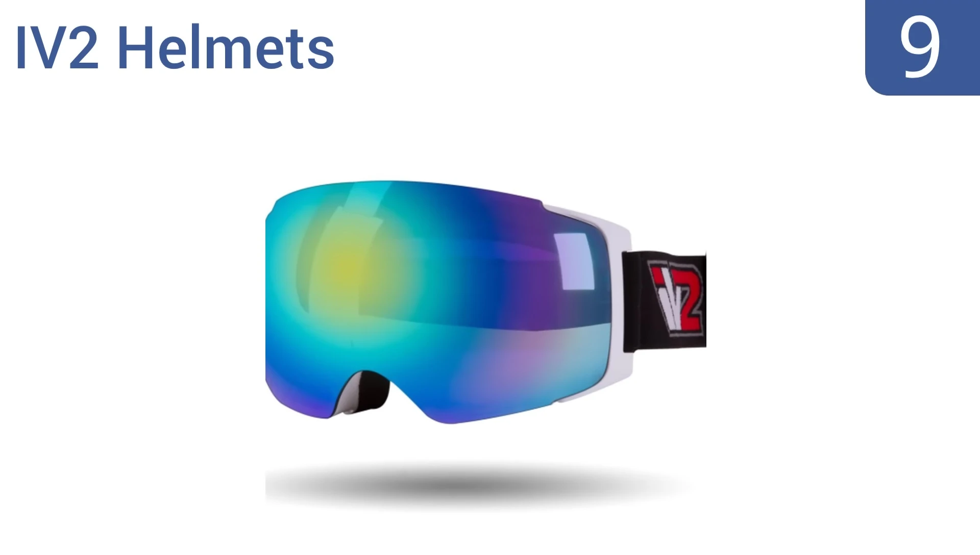 Shot of the IV2 helmet showcasing the magnetic lens system.