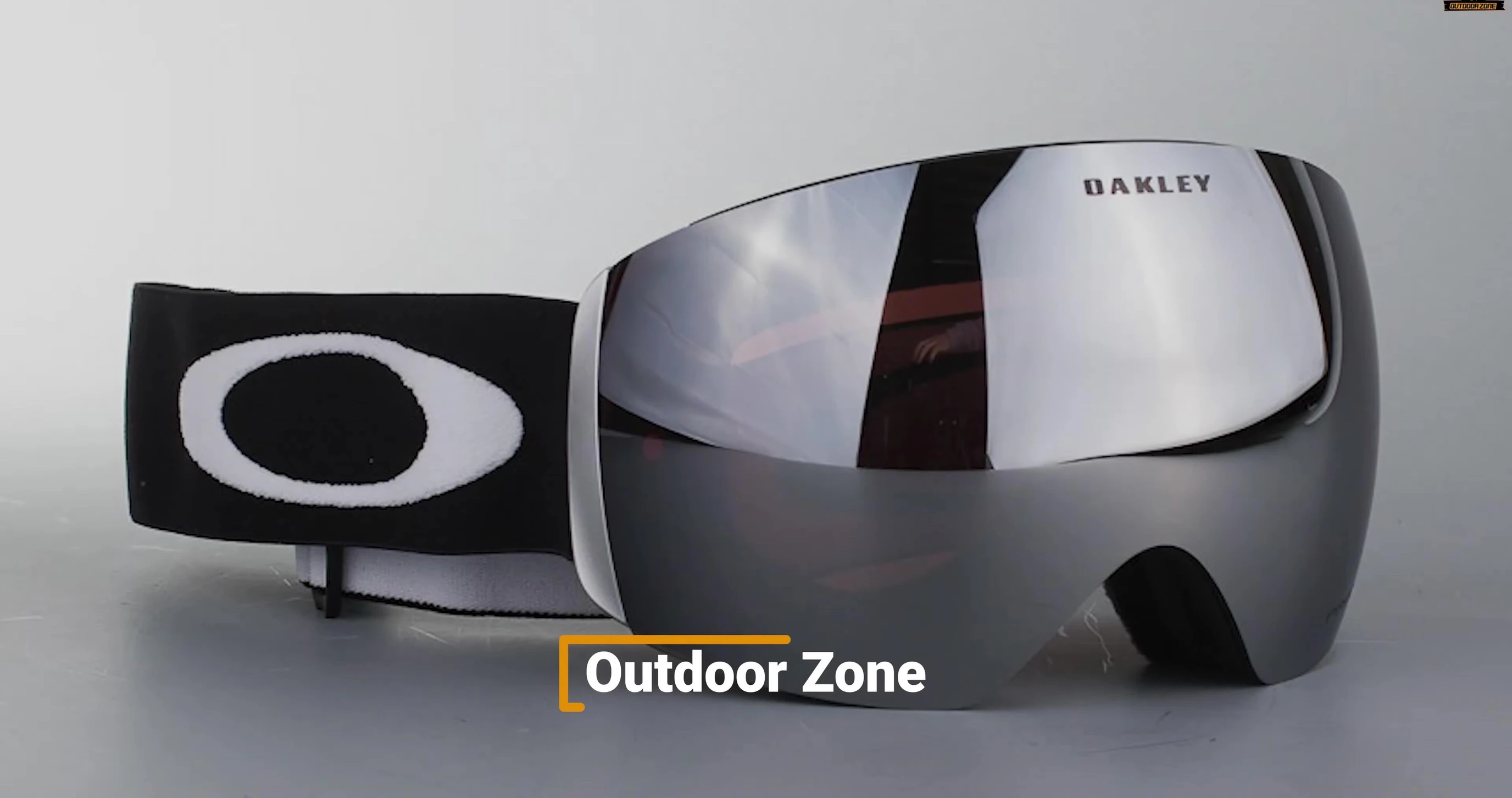 Oakley Flight Deck Prism goggles highlighting their unique design.