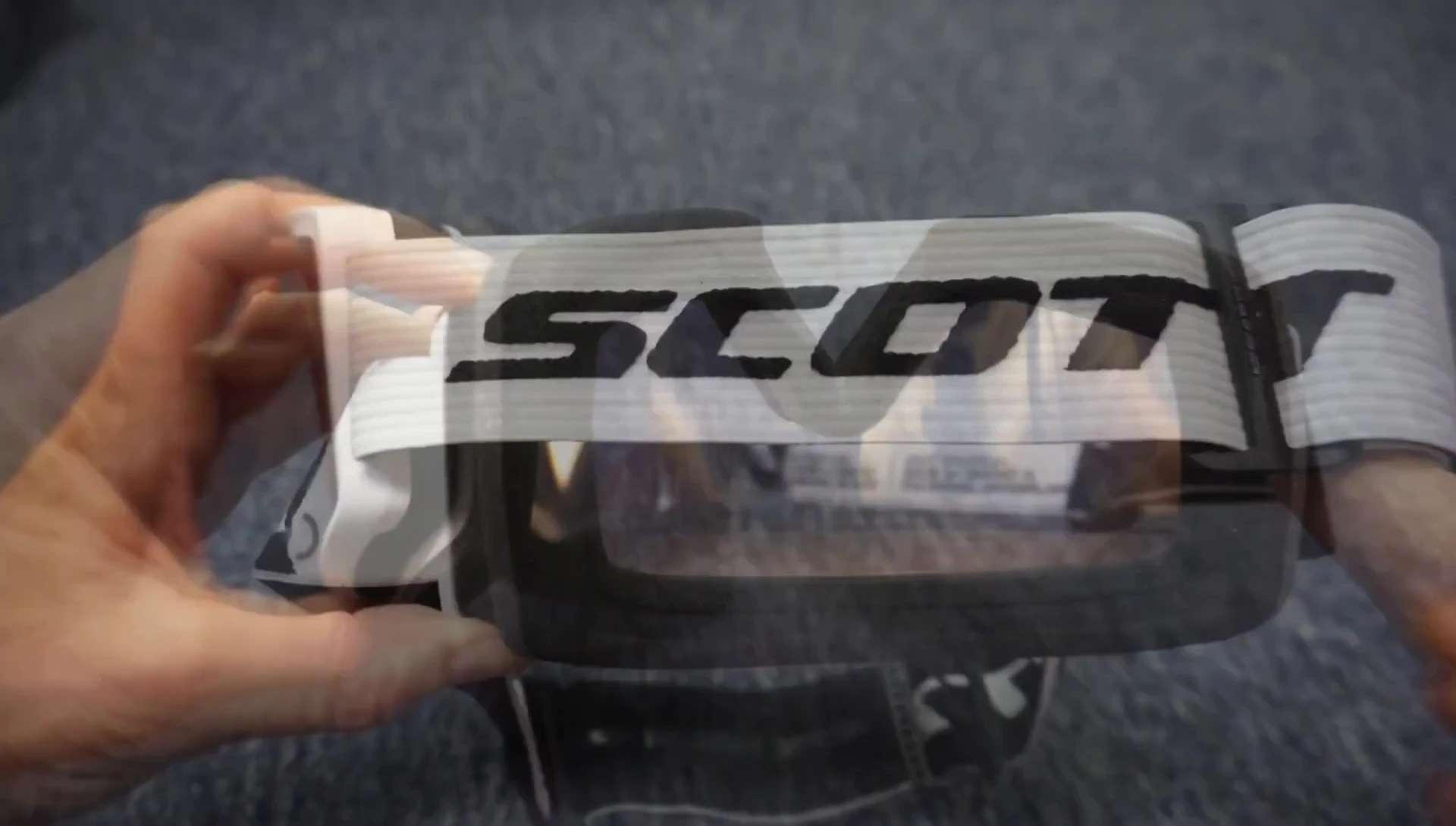 Close-up shot of the goggles showcasing the lenses.