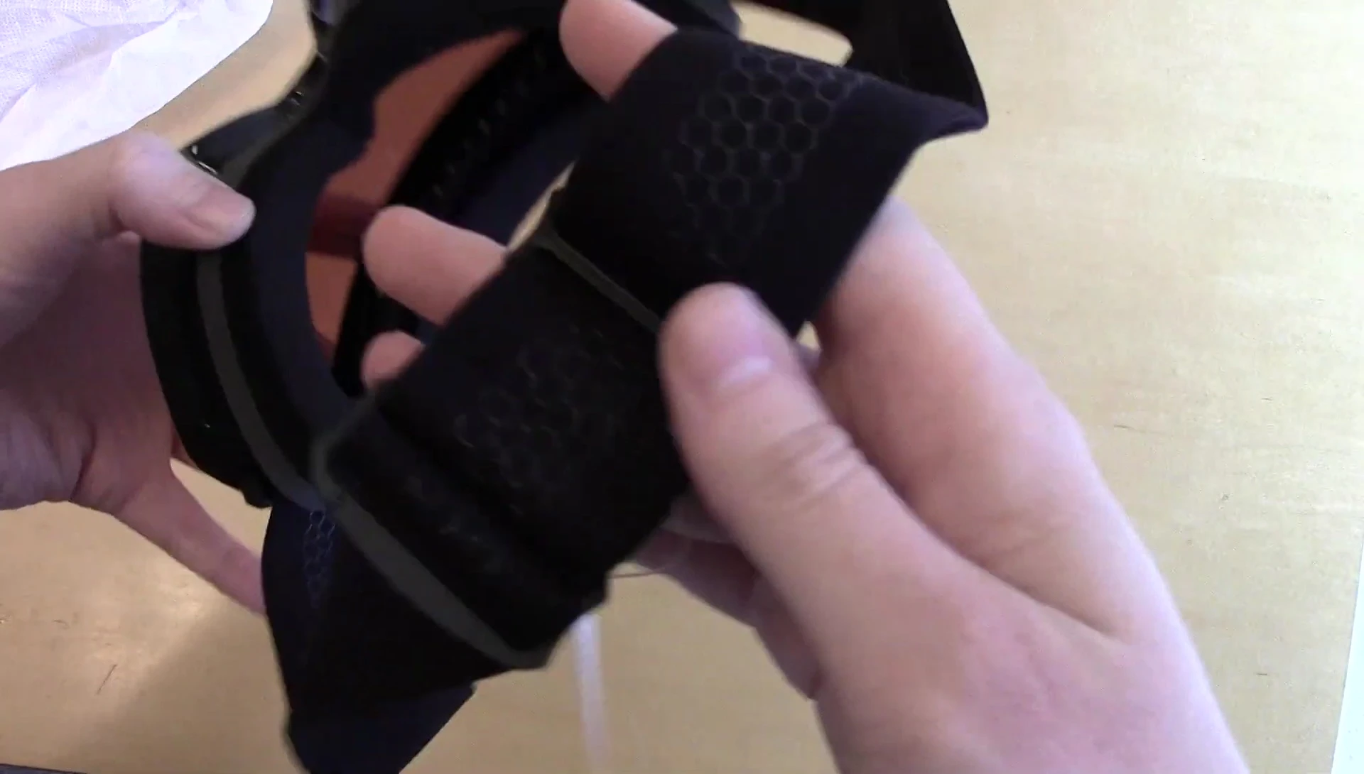 Honeycomb silicone strap backing