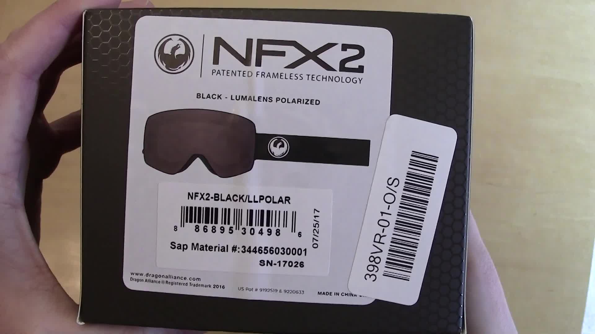 Honeycomb-patterned Dragon NFX2 box