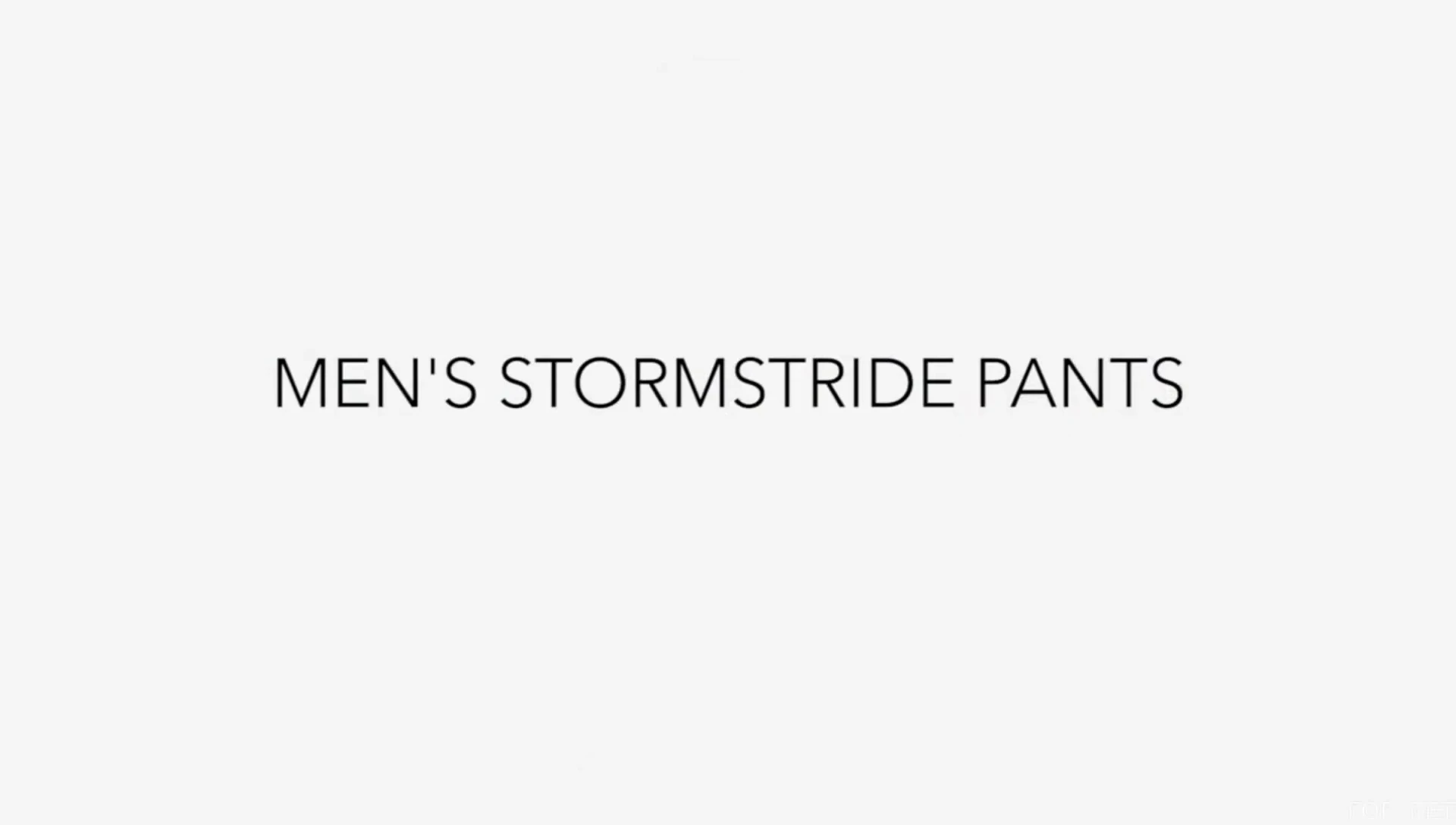 Person wearing the Stormstride pants during a backcountry activity