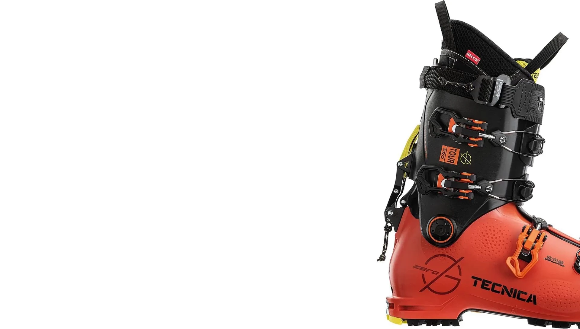 Image highlighting the lightweight design of the Technica boot