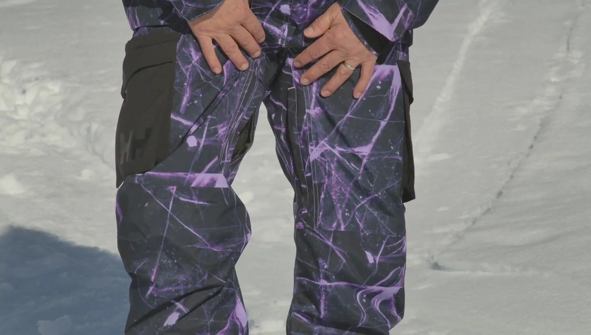 Close-up shot showcasing reinforcement stitching around the crotch.