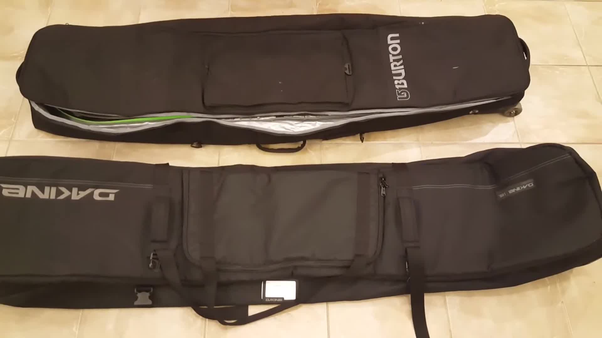 Close-up of the Dakine High Roller bag size label