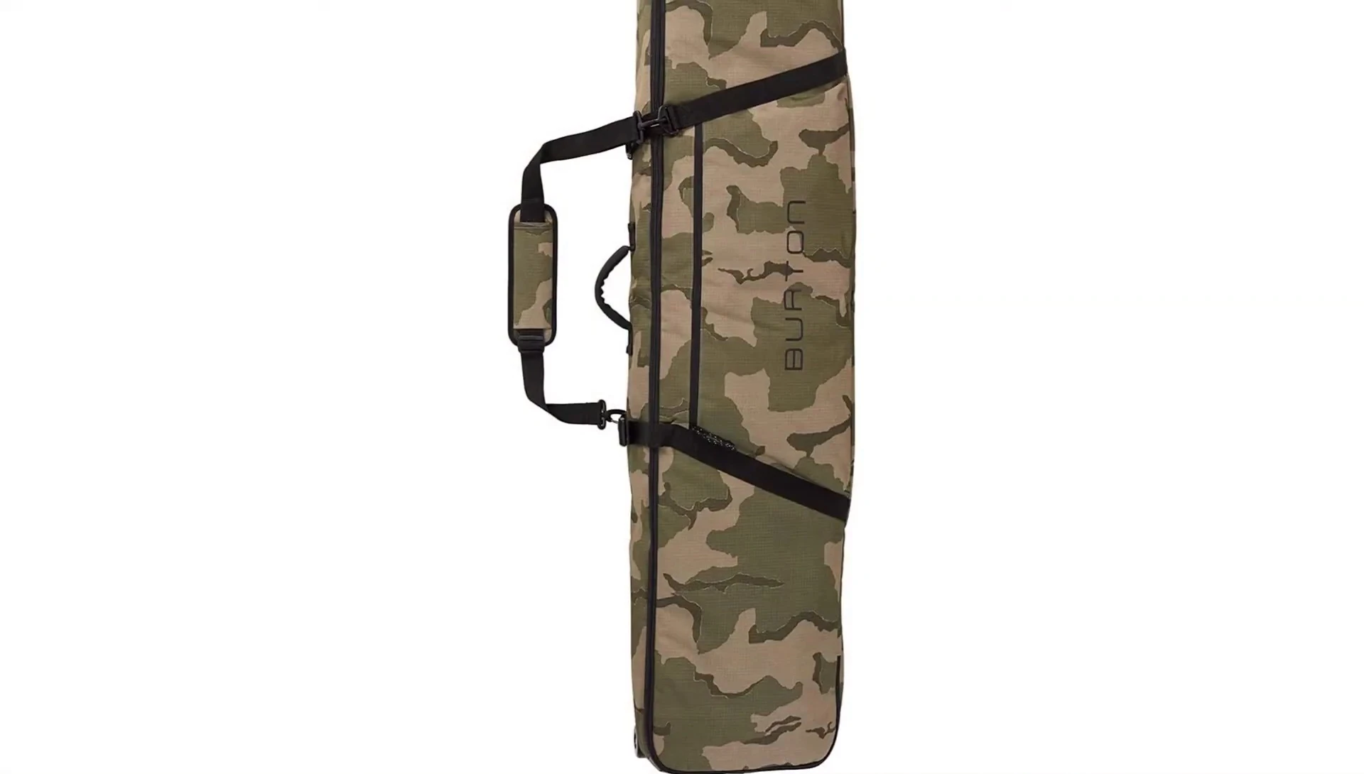 Showcasing the Wheelie Gig Bag's wheels.