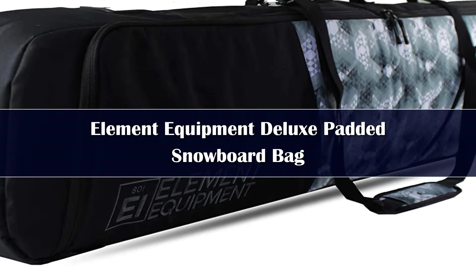 Close-up of the Element Equipment Deluxe Padded Snowboard Bag showcasing its padding.